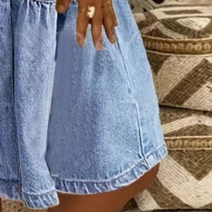 🔥 HALVA PRISET 👗 Elegant denimklänning för damer ✨ Tidlös stil, hög komfort & en favorit hela sommaren ☀️