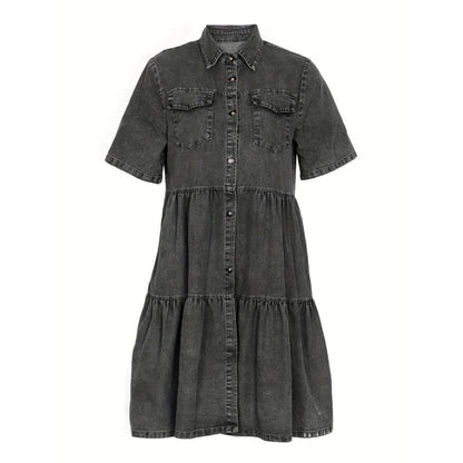 🔥 HALVA PRISET 👗 Elegant denimklänning för damer ✨ Tidlös stil, hög komfort & en favorit hela sommaren ☀️