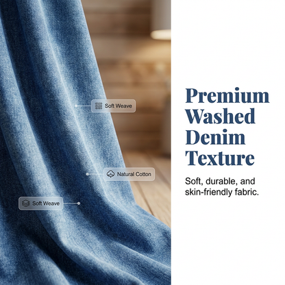 💥 50% RABATT 👗 Maxiklänning i washed denim för damer ✨ Modern casual look med hög komfort & tidlös design 🌿