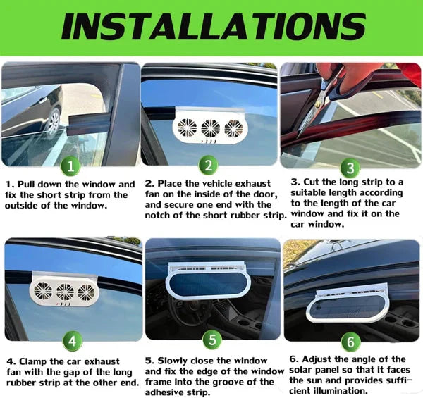 🔥 50% RABATT 🚗☀️ Het Zonneauto Koel Artefact – luftcirkulations-utblåsfläkt som håller bilen sval även i stekande värme ❄️✨