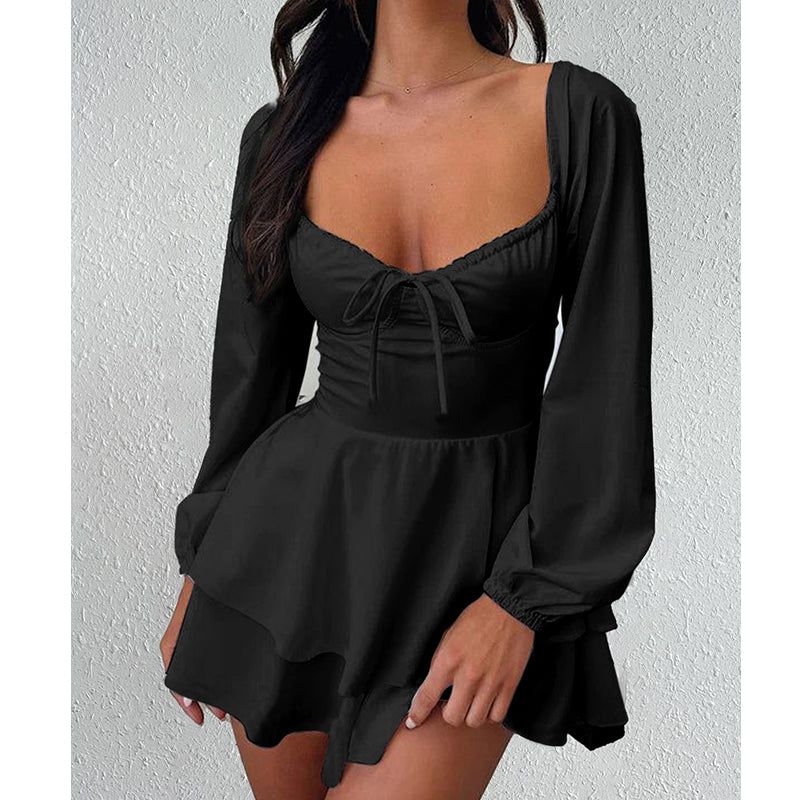 🔥 50% RABATT 👗 Miniklänning med hjärtformad halsringning ✨ Feminint elegant, smickrande passform & perfekt för sommarens alla tillfällen ☀️