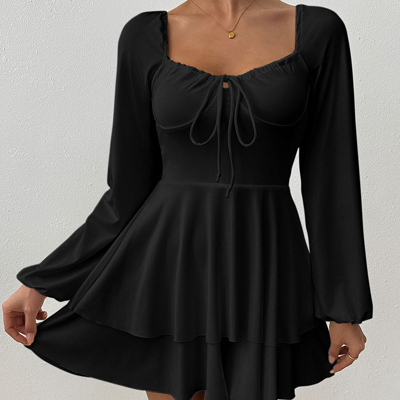 🔥 50% RABATT 👗 Miniklänning med hjärtformad halsringning ✨ Feminint elegant, smickrande passform & perfekt för sommarens alla tillfällen ☀️