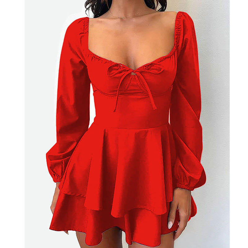 🔥 50% RABATT 👗 Miniklänning med hjärtformad halsringning ✨ Feminint elegant, smickrande passform & perfekt för sommarens alla tillfällen ☀️