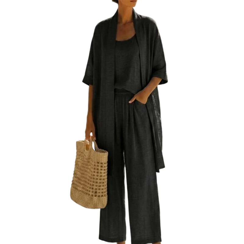 🔥 50% RABATT 👗 3-delat sommarset för kvinnor ✨ Lätt, elegant & perfekt för varma sommardagar ☀️