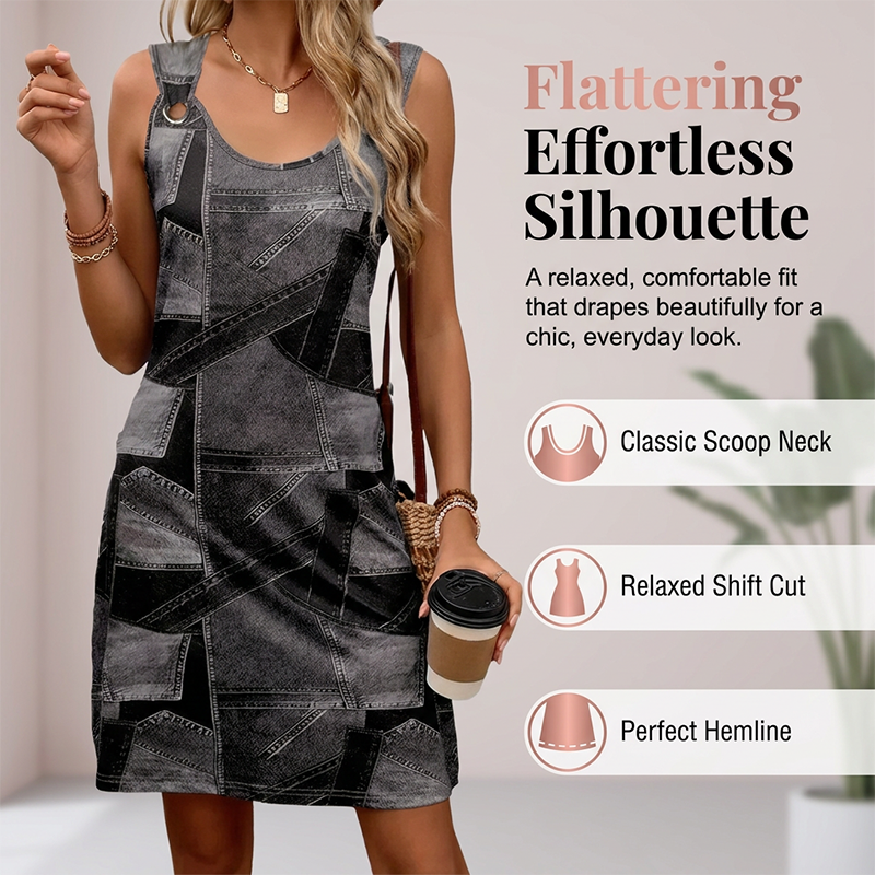 👗🌿 Bekväm jeanslook klänning