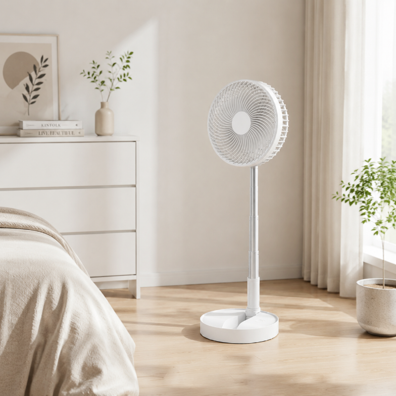 🌬️❄️Bärbar multifunktionell teleskopisk golvfläkt – håll dig sval när som helst, var som helst✨