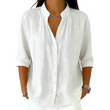 👚🌸 Elegant casual topp med mandarin-krage och prickveck – Komfort möter stil✨