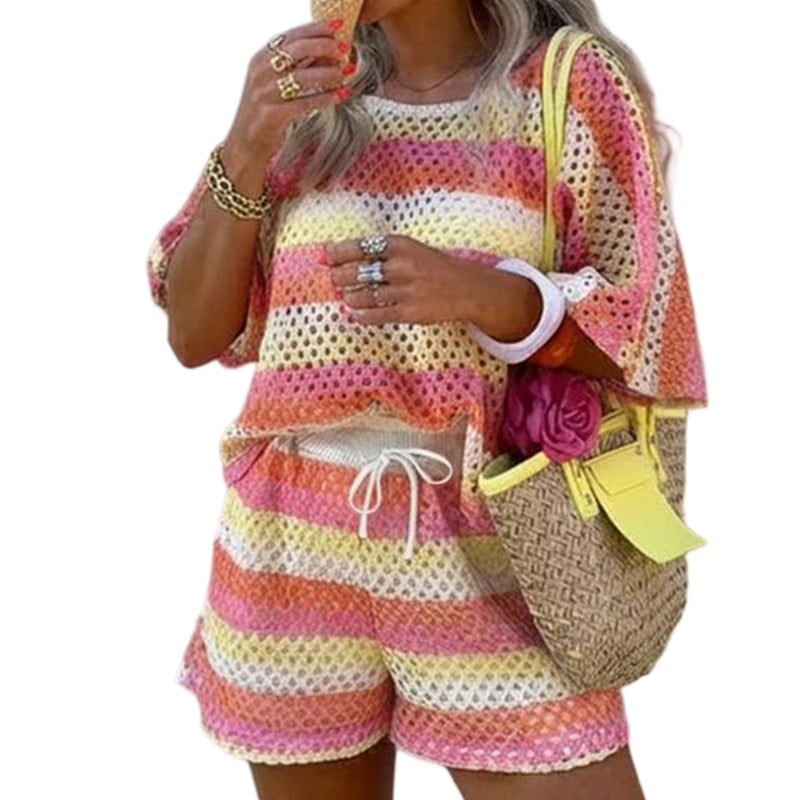 👚🌸 Breezeigt stickat set för sommar och semester