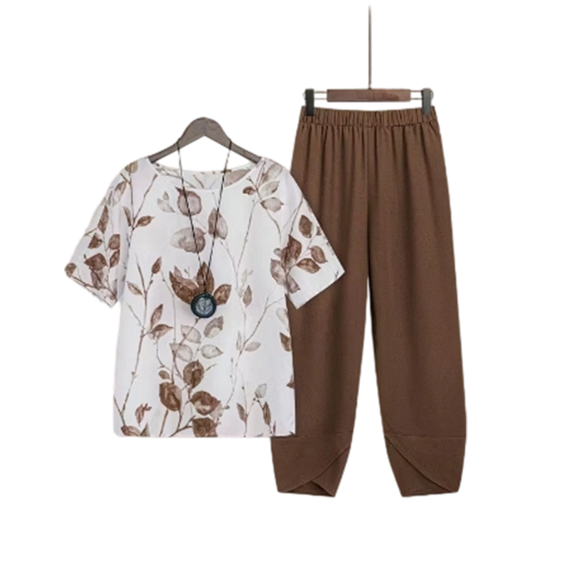Enkelt tryckt t-shirtset