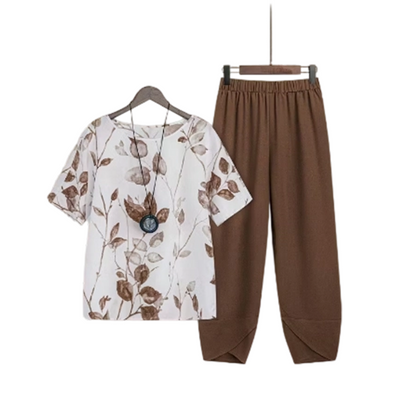 Enkelt tryckt t-shirtset
