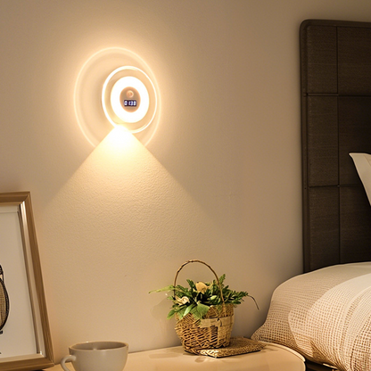 🌙 Din perfekta sängkamrat – Smart LED-nattlampa med klocka och rörelsesensor🏡