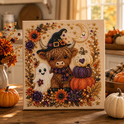 ⏳Tidsbegränsat specialerbjudande: 50 % rabatt⏰👻 Halloween-spökpärlkonst – gör-det-själv-kit – Skapa ett glittrande, läskigt-gulligt mästerverk till ditt hem