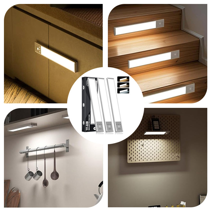 💡Uppladdningsbar trådlös rörelsesensorlampa under skåpet – Ljus precis när du behöver det✨