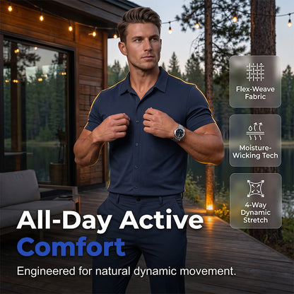 💼👞🕴️ TIDSBEGRÄNSAD 50% RABATT! Smart Casual Tvådelad Set – Lätt Kavaj & Byxor, Skrynkelfritt, Mångsidigt – Perfekt för Affärsresor, Smart Casual-kontor eller Middagsmöten 🍽️✨
