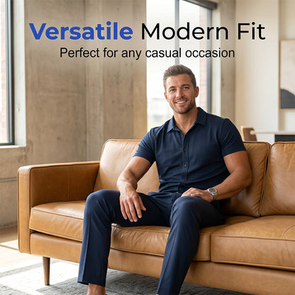 💼👞🕴️ TIDSBEGRÄNSAD 50% RABATT! Smart Casual Tvådelad Set – Lätt Kavaj & Byxor, Skrynkelfritt, Mångsidigt – Perfekt för Affärsresor, Smart Casual-kontor eller Middagsmöten 🍽️✨