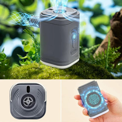 ⏳Tidsbegränsat erbjudande⏰Uppladdningsbar campingluftpump – LED-ljus och snabb uppblåsning – Kompakt och bärbar – Perfekt för luftmadrasser, pooler eller däck 🔋✨