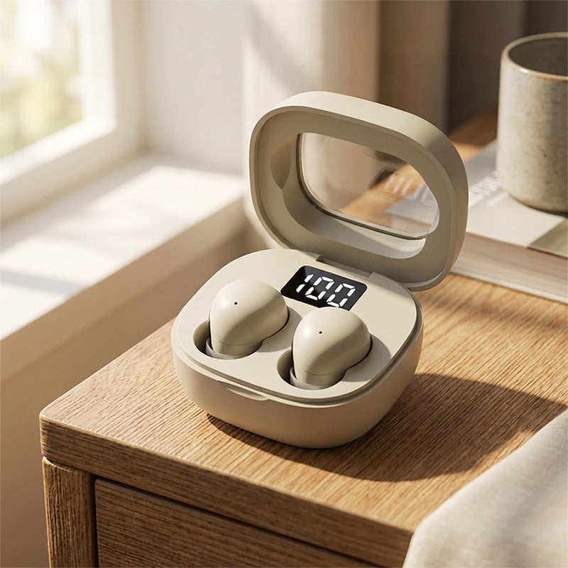 🎧Trådlösa mini-öronsnäckor med laddningsfodral med digital LED-display🎶✨