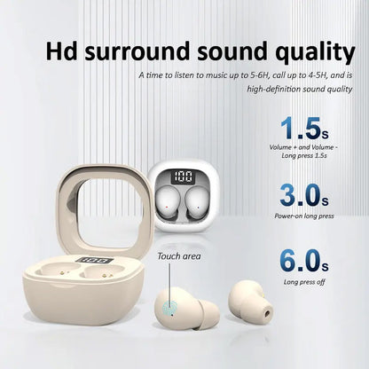 🎧Trådlösa mini-öronsnäckor med laddningsfodral med digital LED-display🎶✨