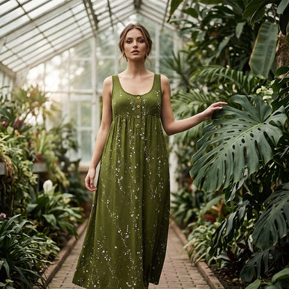🌸 Sommarens favorit är här! Casual axelbandslös maxiklänning för kvinnor– 50% rabatt idag 💖