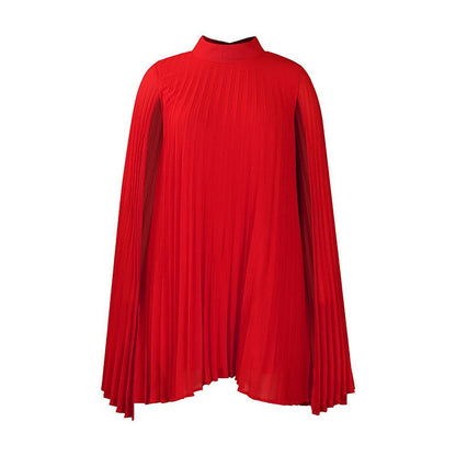 🌸Trendar nu⭐💃 Elegant veckad klänning med kapsilhuett– 50% RABATT IDAG✨
