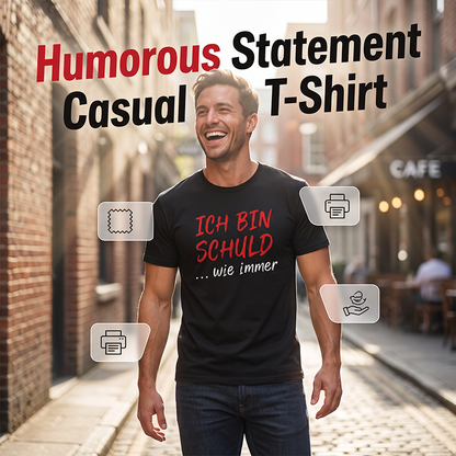 👕 Få 50 % rabatt nu! Rolig t-shirt med slogan – iögonfallande tryck fram och bak – andningsbart premiumtyg – det perfekta valet för avslappnade utflykter och att starta ett samtal ✨