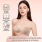 Reggiseno senza cuciture con chiusura frontale e spalline regolabili