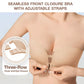 Reggiseno senza cuciture con chiusura frontale e spalline regolabili