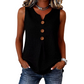 Gilet sans manches en coton et lin à col en V pour femme