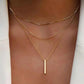 Collier multicouche élégant avec pendentif délicat