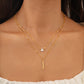Collier multicouche élégant avec pendentif délicat