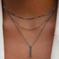 Collier multicouche élégant avec pendentif délicat