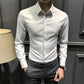 Camicia da uomo senza rughe con bottoni