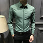 Camicia da uomo senza rughe con bottoni