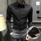 Camicia da uomo senza rughe con bottoni