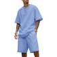 Men's Casual Two-Piece T-Shirt and Shorts Set
