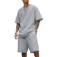 Men's Casual Two-Piece T-Shirt and Shorts Set
