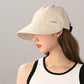 Women's Wide Brim Sun Visor Hat - UPF 50+ Open Top Cap for Ponytails, Golf, and Beach