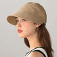 Women's Wide Brim Sun Visor Hat - UPF 50+ Open Top Cap for Ponytails, Golf, and Beach