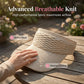 Cappello con visiera parasole in maglia traspirante da donna