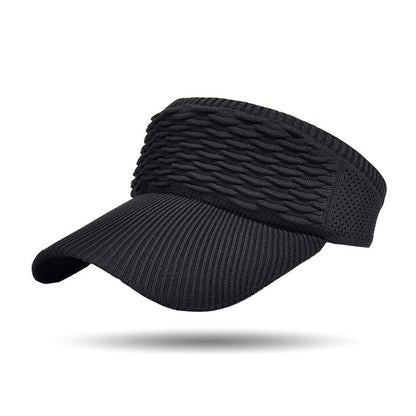Cappello con visiera parasole in maglia traspirante da donna