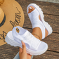Breathable mesh platform sandals for women