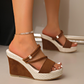 👠 LIMITED-TIME 50% OFF! ✨ Women's High Heel Wedge Sandals – Woven, Ankle Strap, Resort Ready 🌴