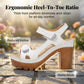 👡 OFFERTA LAMPO: 50% DI SCONTO! 🏖️ Sandali con plateau a una cinghia da donna – Chiusura in velcro regolabile, soletta imbottita e grip antiscivolo ✨