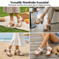 👡 OFFERTA LAMPO: 50% DI SCONTO! 🏖️ Sandali con plateau a una cinghia da donna – Chiusura in velcro regolabile, soletta imbottita e grip antiscivolo ✨