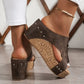 Women's Wedge Sandals with Studded Details