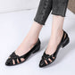 Appartamenti da donna Scava fuori Slip On Scarpe da donna poco profonde Scarpa casual a punta