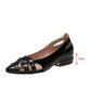 Appartamenti da donna Scava fuori Slip On Scarpe da donna poco profonde Scarpa casual a punta