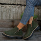 Women's Round-Toe Ankle Boots with Side Zipper