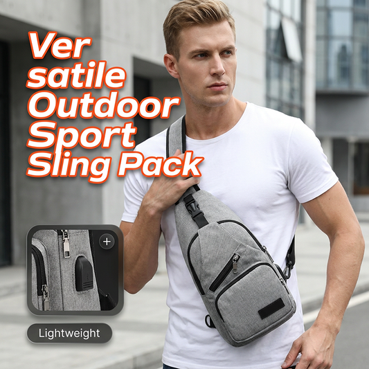 🎒 SCONTO DEL 50% PER TEMPO LIMITATO! ⛰️ Zaino monospalla sportivo per outdoor – Multifunzionale, resistente e con porta USB – L'accessorio indispensabile per chi si sposta in città 🚴‍♂️