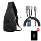 🎒 SCONTO DEL 50% PER TEMPO LIMITATO! ⛰️ Zaino monospalla sportivo per outdoor – Multifunzionale, resistente e con porta USB – L'accessorio indispensabile per chi si sposta in città 🚴‍♂️